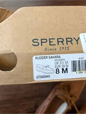 Sperry Rudder Sahara Boat Shoes in Tan/Brown